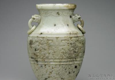 图片[3]-Jade hu jar with animal-mask pattern, Qing dynasty, Qianlong reign (1736-1795)-China Archive